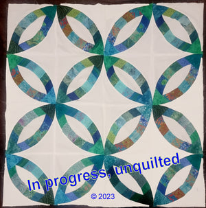 Rings of Engagement - 2 die set - 10" finished block - (20" full circle block)  6955 (A and B) - 2 mats included