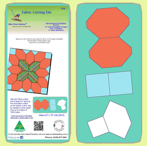 Hexagons, 90 degree 1½" sides (POTC) with 1½" squares, - 6073 - includes cutting mat