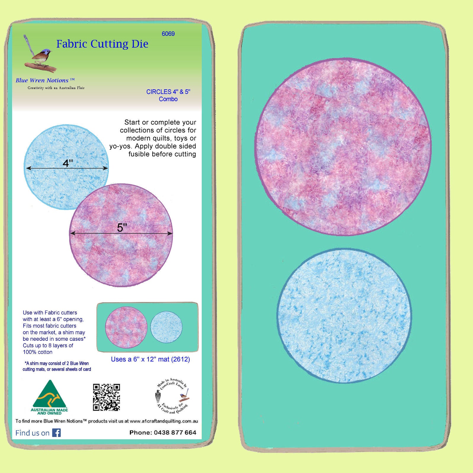 Circles 4" & 5" Combo - 6069, mat included