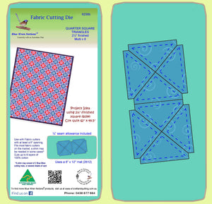 Triangles, Quarter Square, 2½" finished block Alternate Layout - 6236b - Mat Included