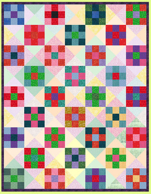 Triangles, Quarter Square, 8" finished - 6578 - Mat Included