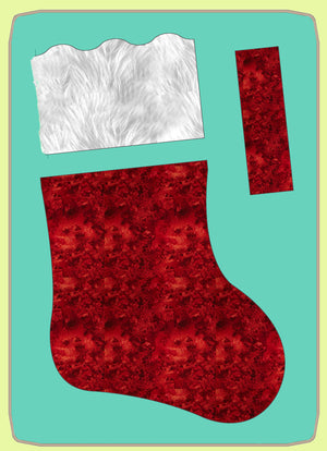 Christmas Stocking- 8½" x 13" finished - 6787 - Mat Included