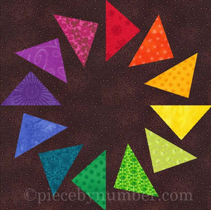Circle of Geese - use "Piece by Numbers" pattern - 6959 - includes cutting mat