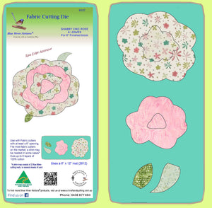 Shabby Chic Rose - 6107 - Mat and clear lid Included