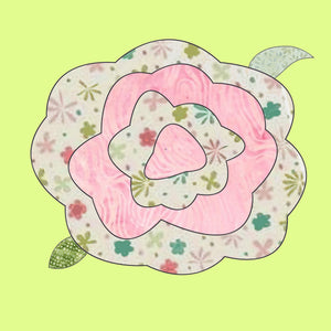 Shabby Chic Rose - 6107 - Mat and clear lid Included