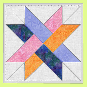 Woven Star- 6114 - 7" Finished, Mat included