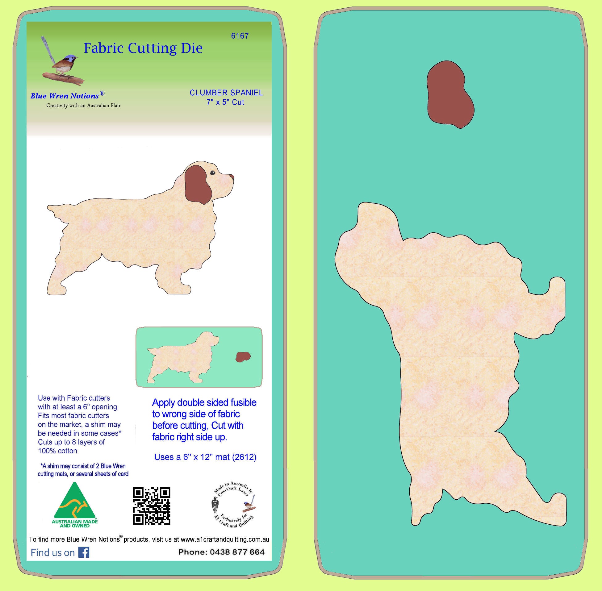 Clumber Spaniel 7" x 5" - 6197 - Lid and Mat included