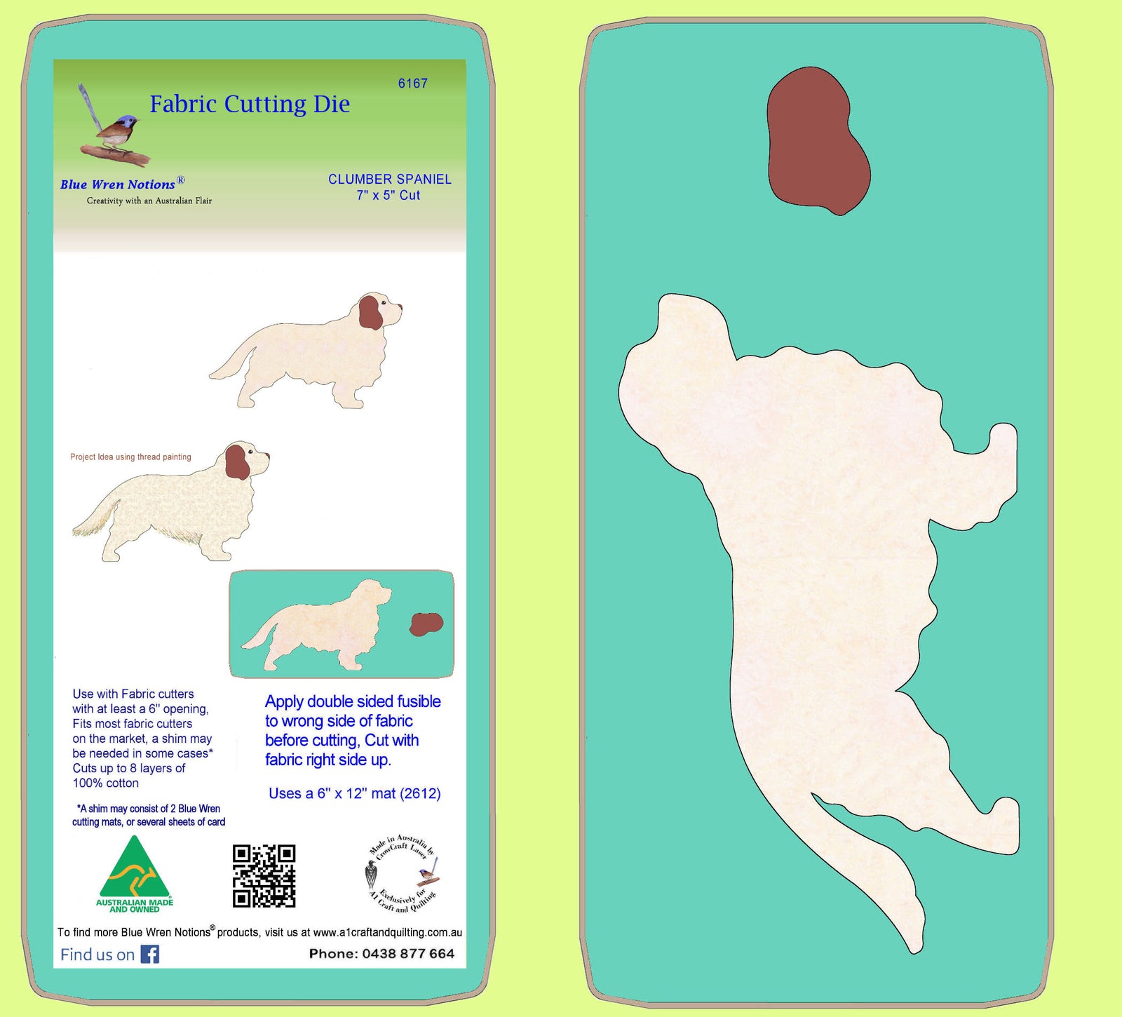 Clumber Spaniel 7" x 5" - 6197 - Lid and Mat included