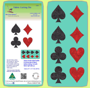 Card Symbol Set, 2½" approx, set x 2 - 6184 - Lid and Mat included