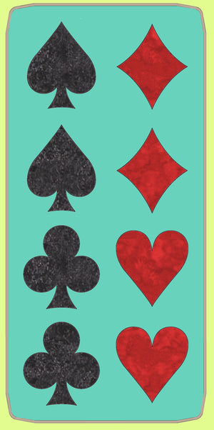 Card Symbol Set, 2½" approx, set x 2 - 6184 - Lid and Mat included