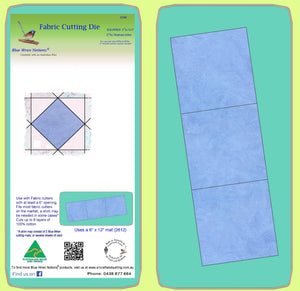 Squares 3 21/64" cut, x 3 - 6386 - Blue Wren Cutting Die, Mat included