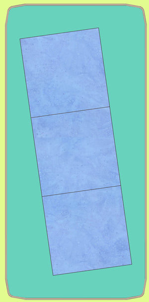 Squares 3 21/64" cut, x 3 - 6386 - Blue Wren Cutting Die, Mat included