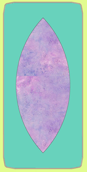 Orange Peel 4" x 10" cut - 6469 - Mat Included