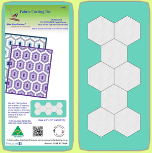 Hexagons 1¼" cut sides, for paper pieces -  6480 - includes cutting mat