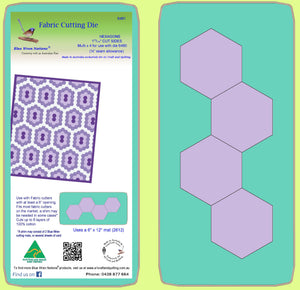 Hexagons for covering 1¼" cut paper pieces, ¼" seam allowance -  6481 - includes cutting mat