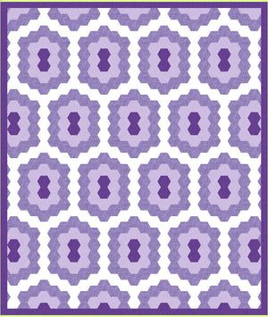 Hexagons for covering 1¼" cut paper pieces, ¼" seam allowance -  6481 - includes cutting mat