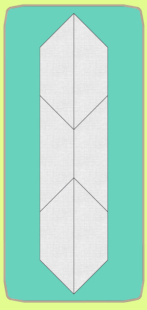 Hexagons, Half, 2" finished sides, paper cut only - 6496 - includes cutting mat