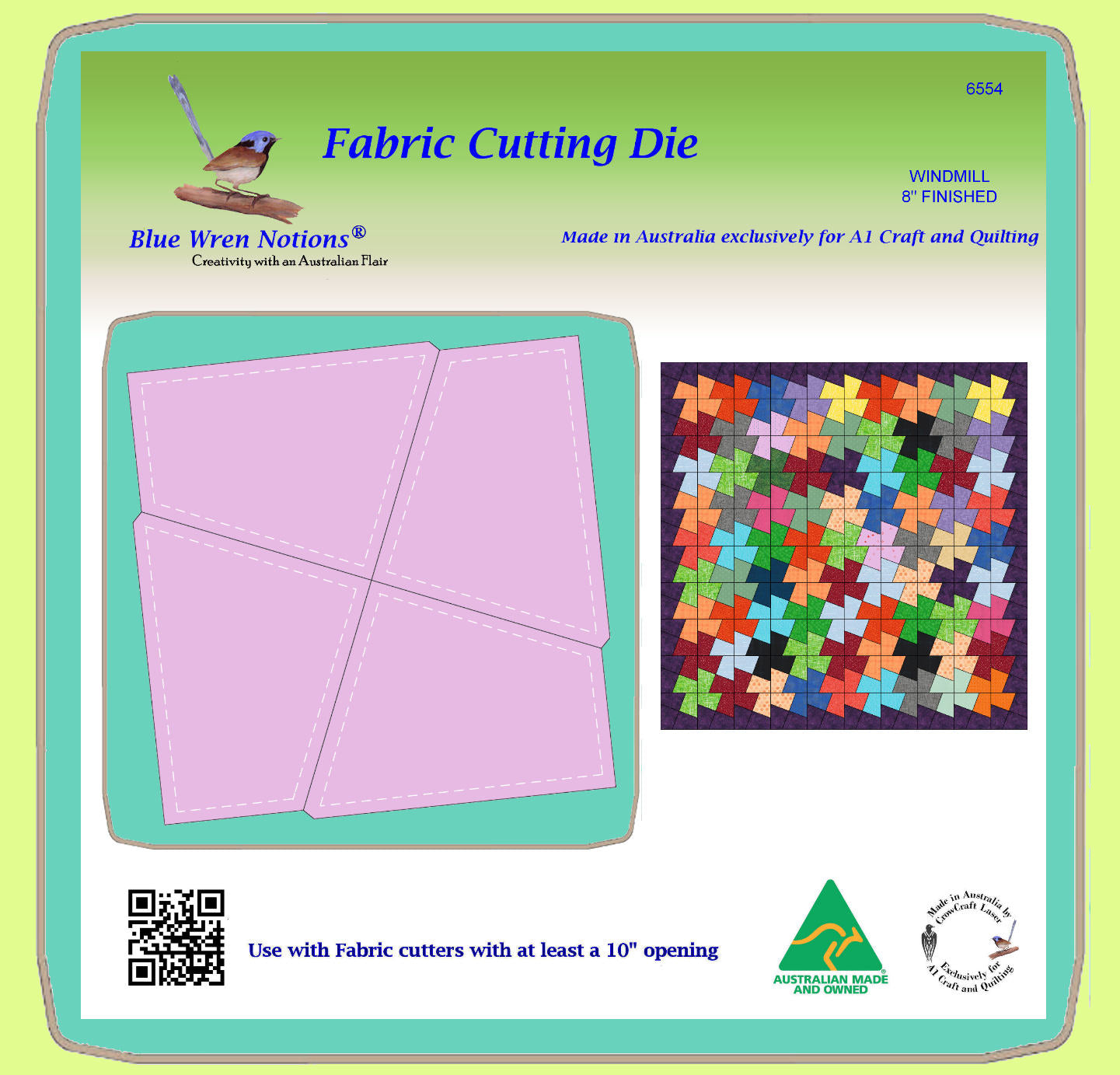 Windmill 8" Finished - 6554- includes cutting mat