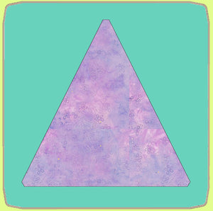 Triangle, Isosceles  8" base, 8" tall - 6619 - Mat Included