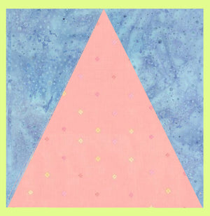 Triangle, Isosceles  8" base, 8" tall - 6619 - Mat Included