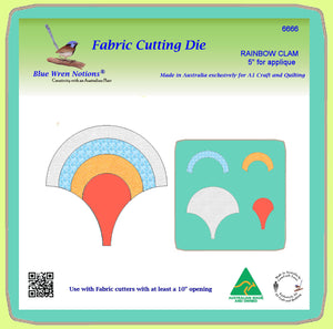 Clamshell - 5" finished across arch, - 6666 - Applique, machine sew- mat included