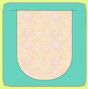 Bunting Flag- Forward Rounded - 6674 - Mat included