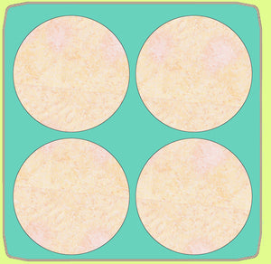 Circles x 4, 4¾", 6683  - mat included 10" x 10"