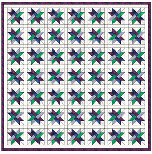 Woven Star- 6114 - 7" Finished, Mat included