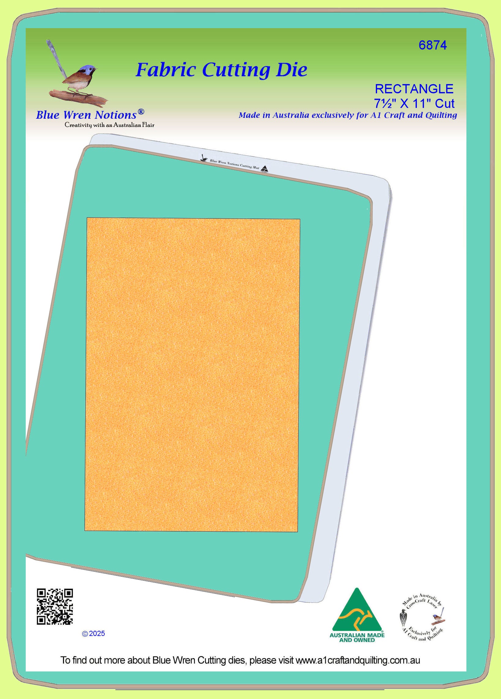 Rectangle - 7½" x 11" cut - 6874 - Mat included