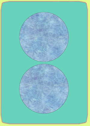 Circles x 2,  6" diameter - 6890