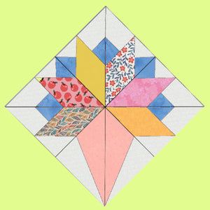 Bride's Bouquet - 9 " finished block - 6984 - mat included