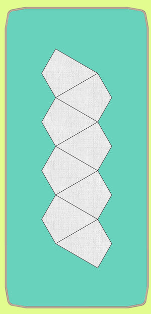 Kite EPP papers ¼" seam for die 6370 (kites with 2" fin sides)- 8370 mat included