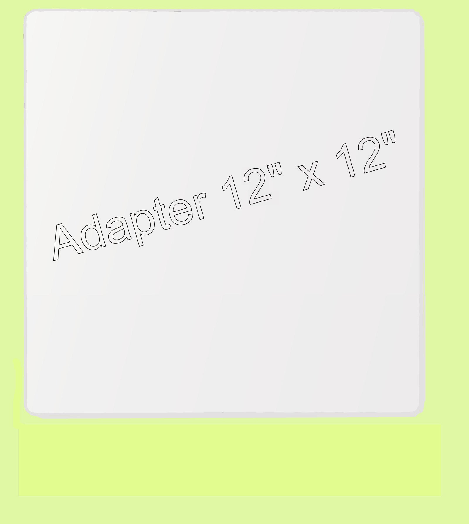 Adapter - thick shim - AD7003 - 12" x 12"