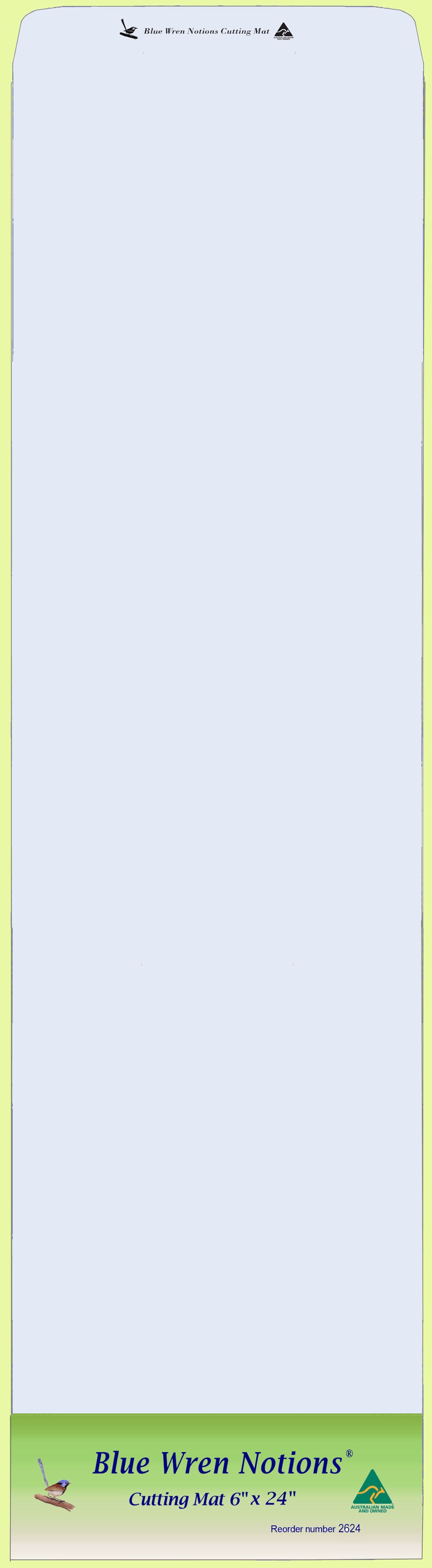 Blue Wren Cutting Mat 6" x 24" (2624)