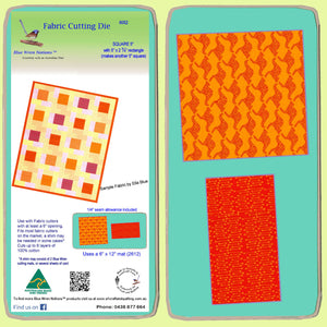 Squares 5" cut with half square rectangle -  Combo -  6052 - includes cutting mat
