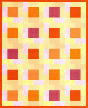 Squares 5" cut with half square rectangle -  Combo -  6052 - includes cutting mat