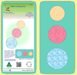 Circles 2½",3"&3½" Combo  - 6061 - Mat included