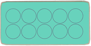 Circles 2" - Multi x 10  - 6062 - includes cutting mat