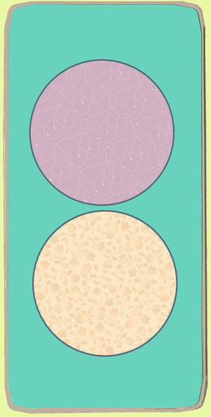 Circles 4" - Multi x 2, 6064 -  Mat Included