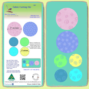 Circles 2" & 3" Combo - Multi x 4 & 2 - Mat included- 6067