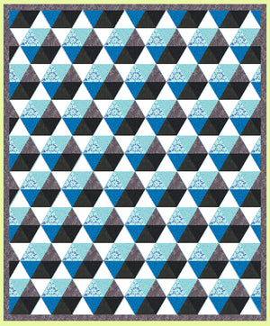 Triangles, Equilateral  2 1/2" finished (3" cut) - Multi x 6 (6092)