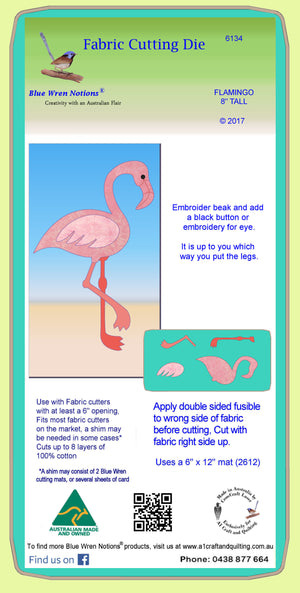 Flamingo - 8" tall - 6134 - Mat included