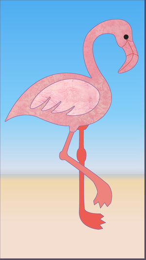 Flamingo - 8" tall - 6134 - Mat included