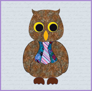Owl - Approx 8"H x 5"W - 6135 - Mat included