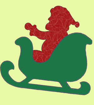 Santa to go in Sleigh - 6139 - complete with mat - Not the sleigh