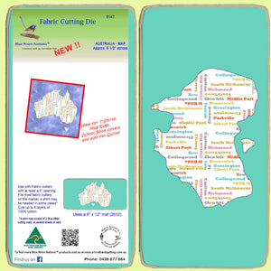 Australia - Map - Approx 6 1/2" across- 6147 - includes cutting mat