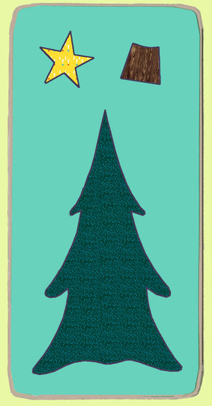Christmas Tree #1- 6150 - Blue Wren Fabric Cutting Die, includes mat