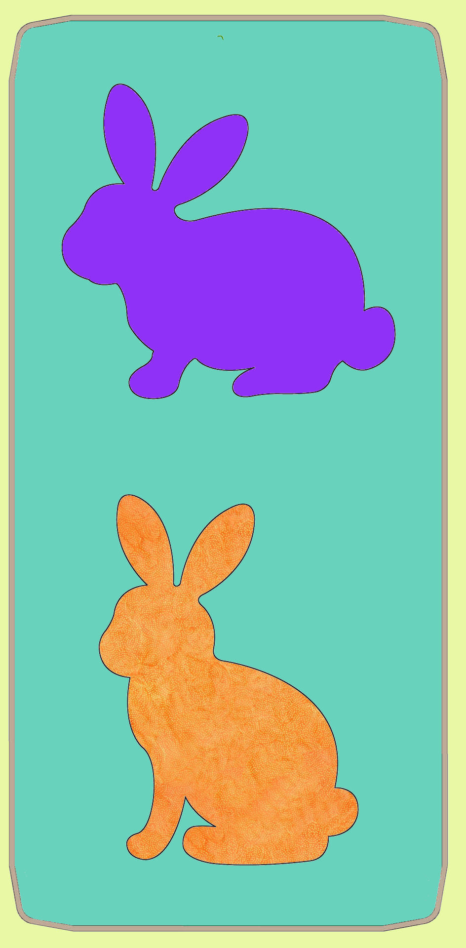 Bunnies, Sitting and Standing, for 6