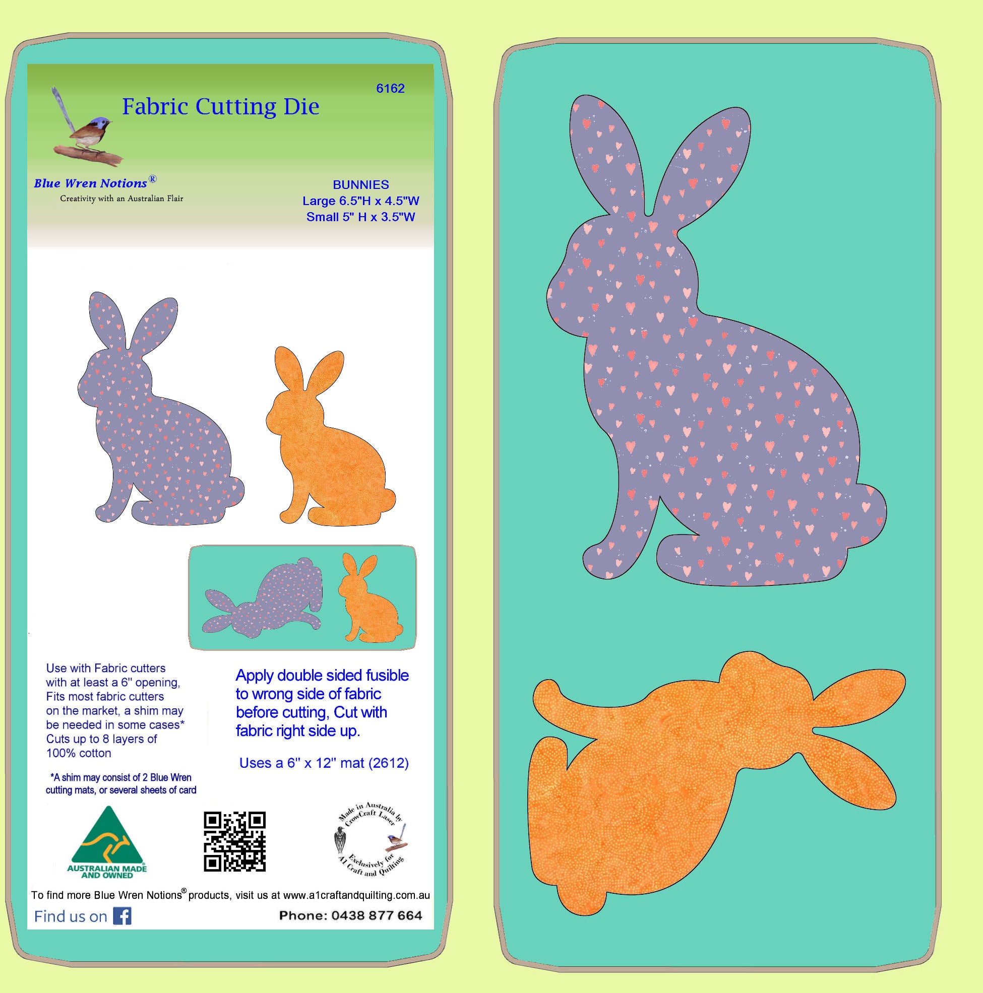 Bunnies - 6162 - A1 Craft and Quilting, Australia