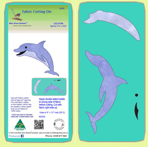 Dolphin- Approx 7½" x 3¾"- 6163 - Mat included